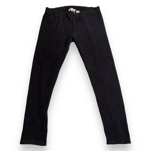 Company by Ellen Tracy Womens Fleece Leggings Stretch Casual Skinny Black Large - Picture 1 of 6